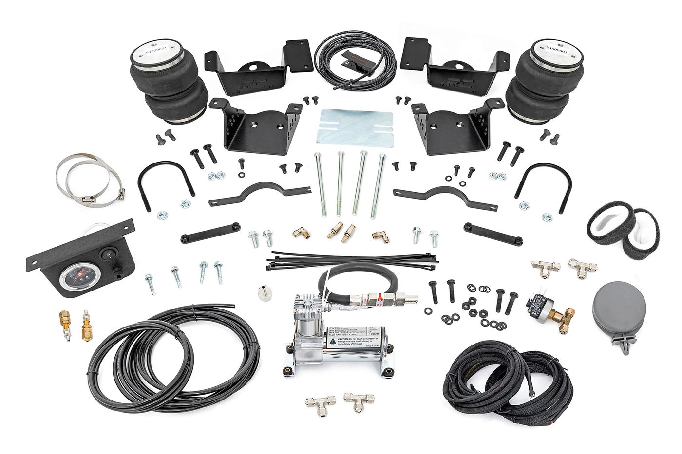 Rough Country Air Spring Kit w/compressor | Chevy/GMC 2500HD/3500HD (20-26)
