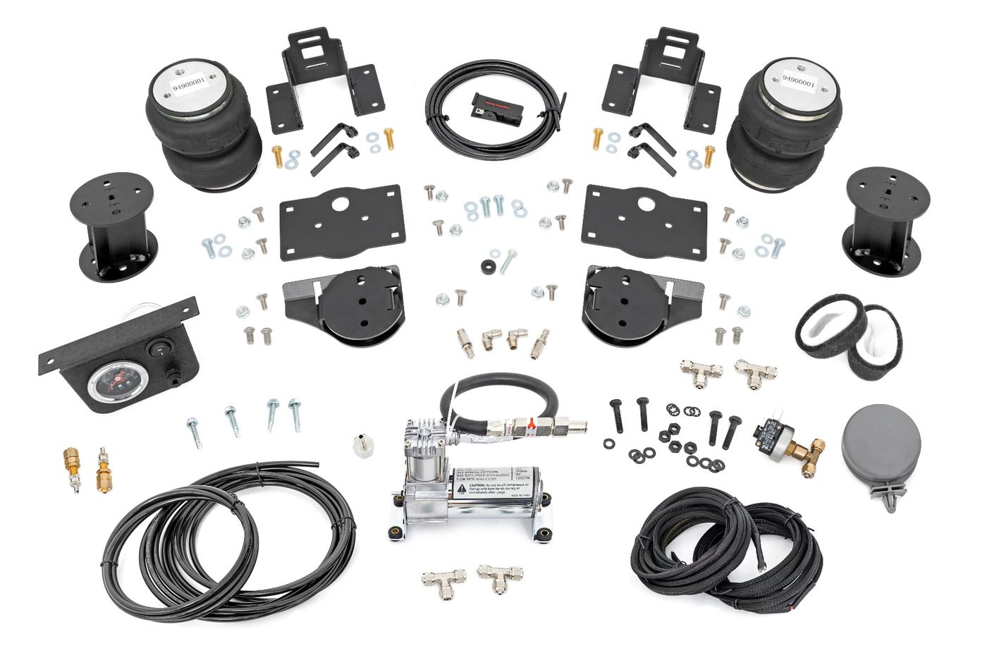Rough Country Air Spring Kit w/compressor | 6 Inch Lift Kit | Ram 1500 4WD (2019-2026)