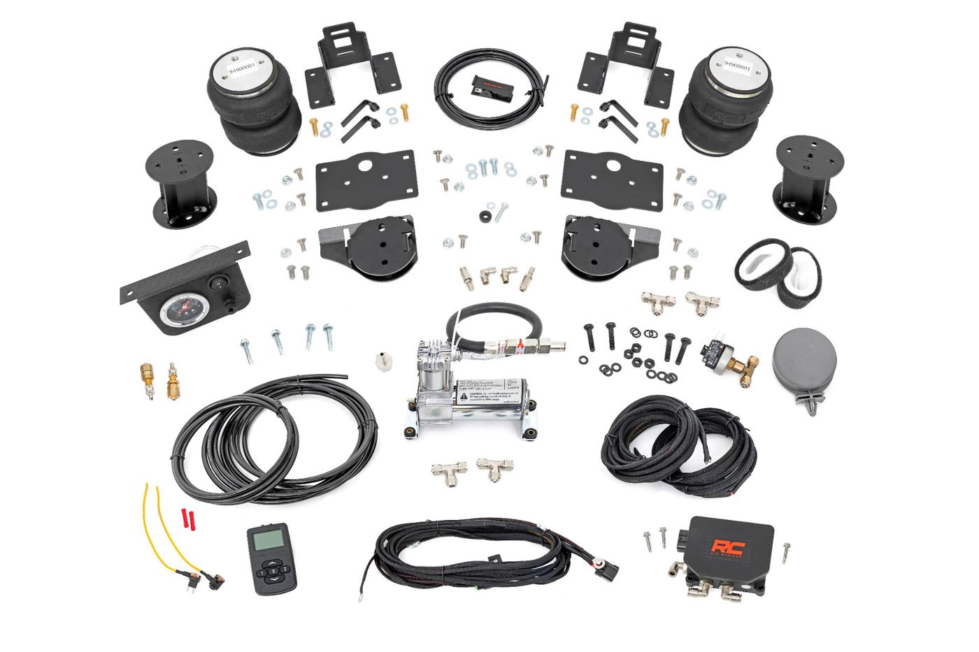 Rough Country Air Spring Kit w/compressor | Wireless Controller | 6 Inch Lift Kit | Ram 1500 (19-26)