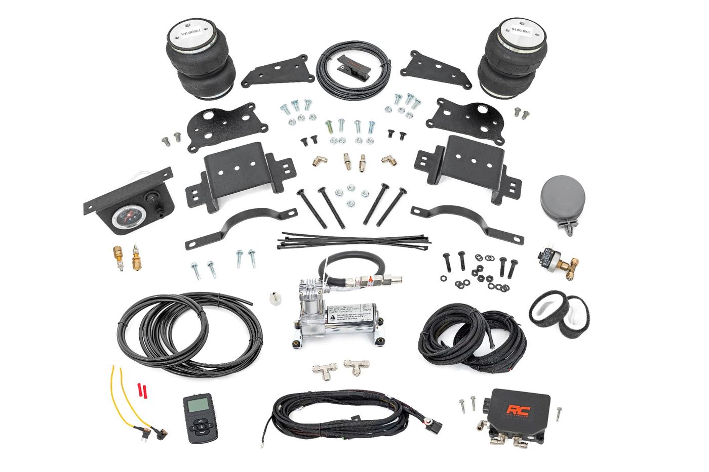 Rough Country Air Spring Kit w/compressor | Wireless Controller | Ram 2500 2WD (2014-2026)