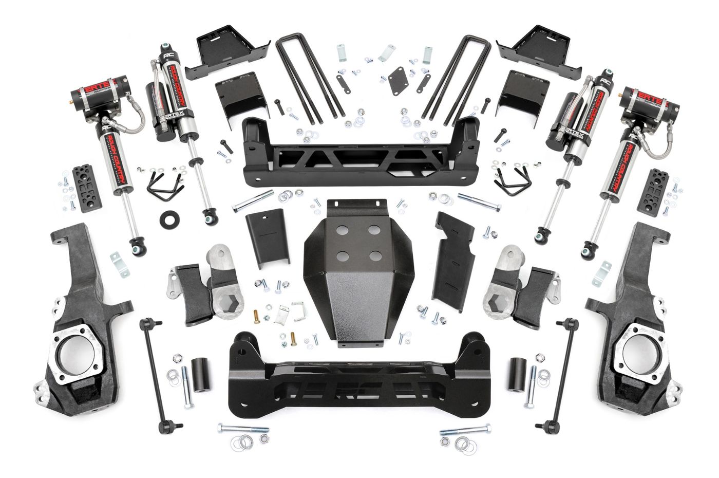 Rough Country 7 Inch Lift Kit | NTD | Vertex Shocks | Chevy/GMC 2500HD/3500HD (20-26)