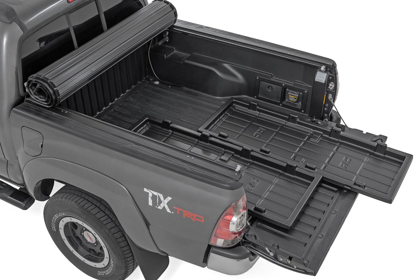 Rough Country Slide-Out Truck Bed Cargo Trays | Fits 5' Beds | Easy Tailgate Access