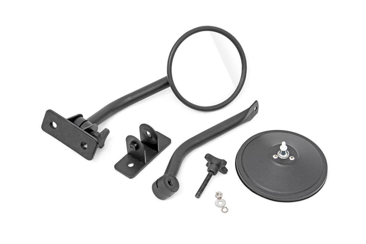 Rough Country Round Trail Mirror | Jeep Wrangler JK/Wrangler Unlimited (2007-2018)