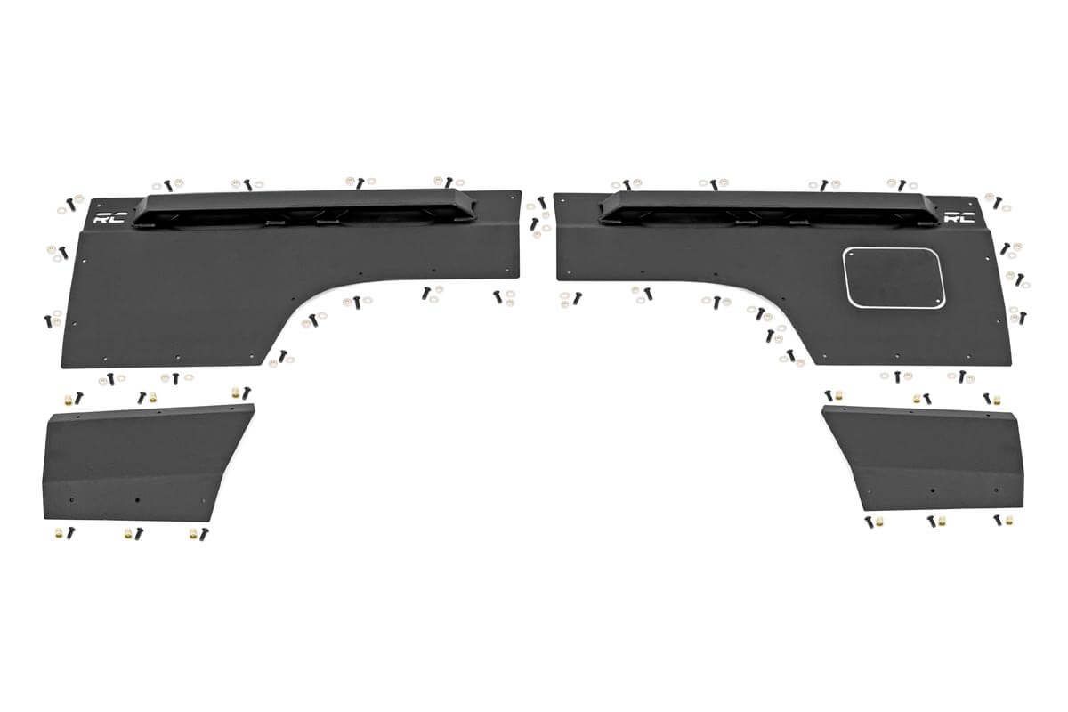 Rough Country Fender & Quarter Panel Armor | Rear | Combo | Jeep Cherokee XJ 2WD/4WD (97-01)