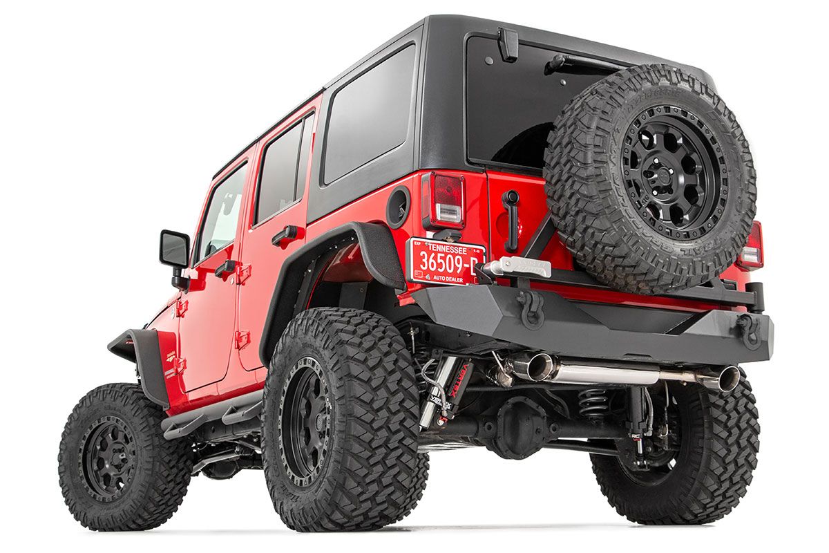 Rough Country Rear Bumper | Rock Crawler | Tire Carrier | Jeep Wrangler JK/Wrangler Unlimited (07-18)