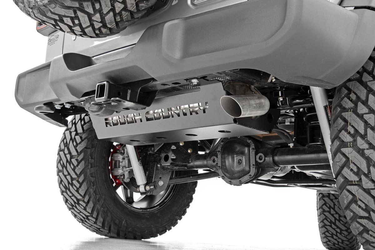 Rough Country Skid Plate | Muffler | Jeep Wrangler JL/Wrangler Unlimited 4WD (2018-2026)