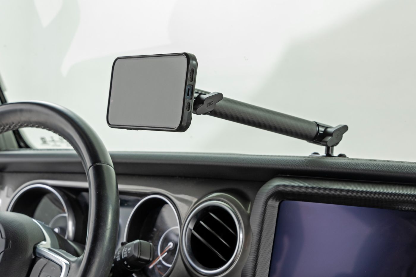 Rough Country Dash Mount | 8" Mount Kit | Jeep Gladiator JT/Wrangler JL 4WD (2018-2026) | #10662