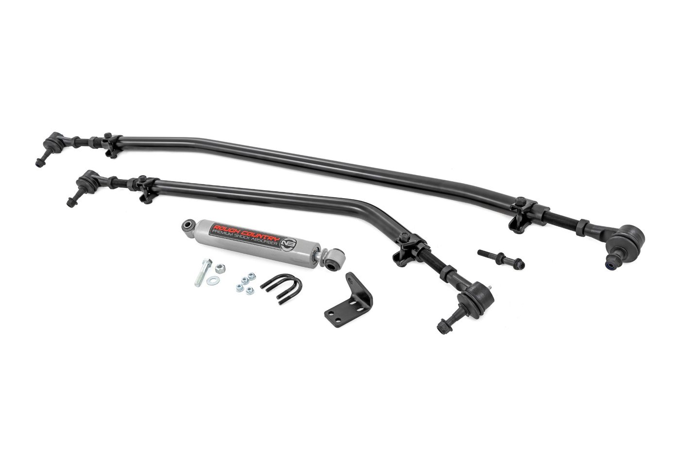Rough Country High Steer Kit | w/ N3 Steering Stabilizer | Jeep Gladiator JT/Wrangler JL (18-26)