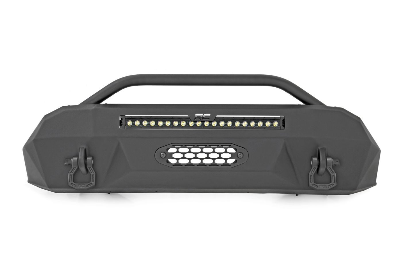 Rough Country Front Bumper | Hybrid | 20" Blk DRL LED | Toyota Tacoma 2WD/4WD (2016-2023)