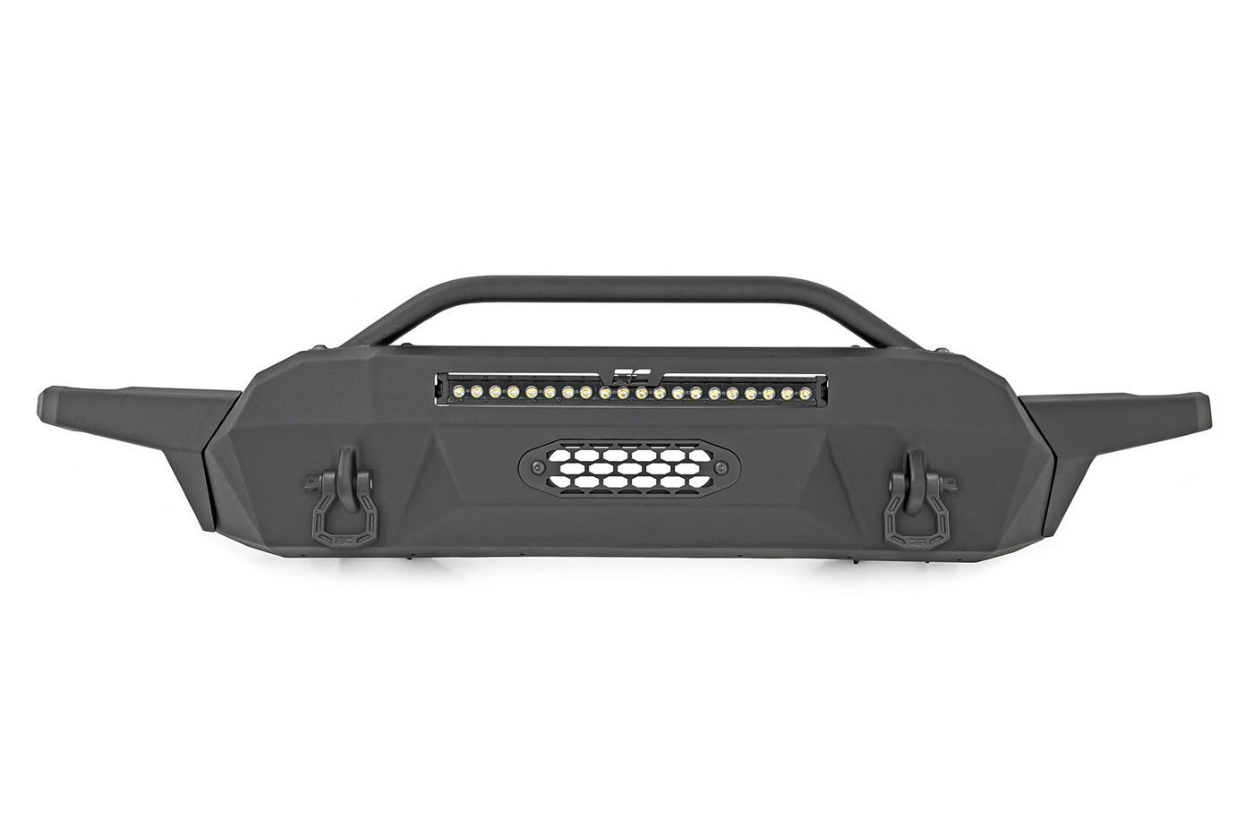 Rough Country Front Bumper | High Clearance | Hybrid | 20" Blk DRL LED | Toyota Tacoma (16-23)