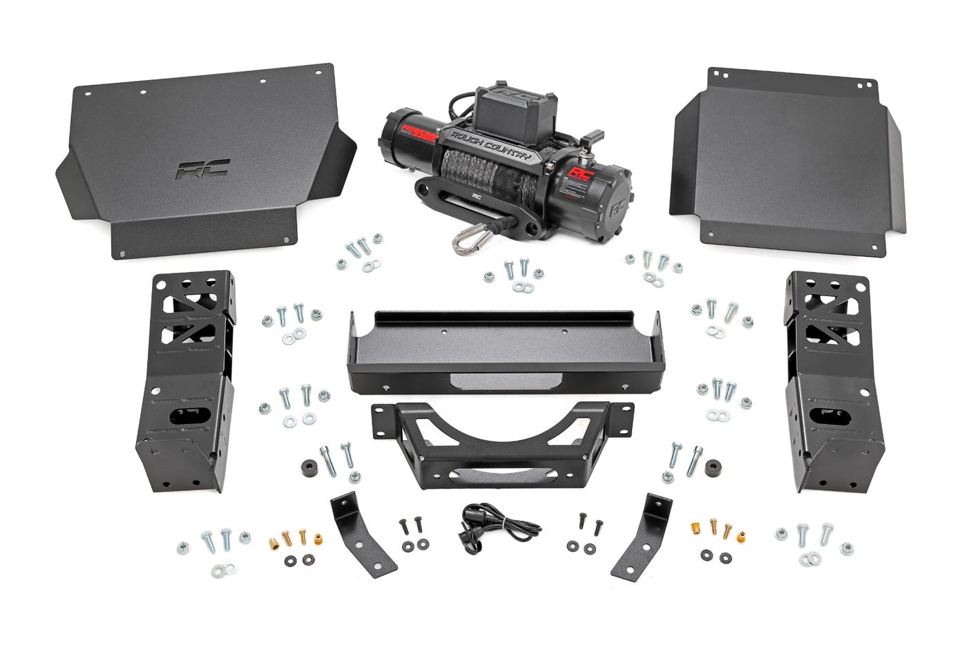 Rough Country FXS Hidden Winch Mount | PRO9500S | Toyota Tacoma 4WD (2024-2026)