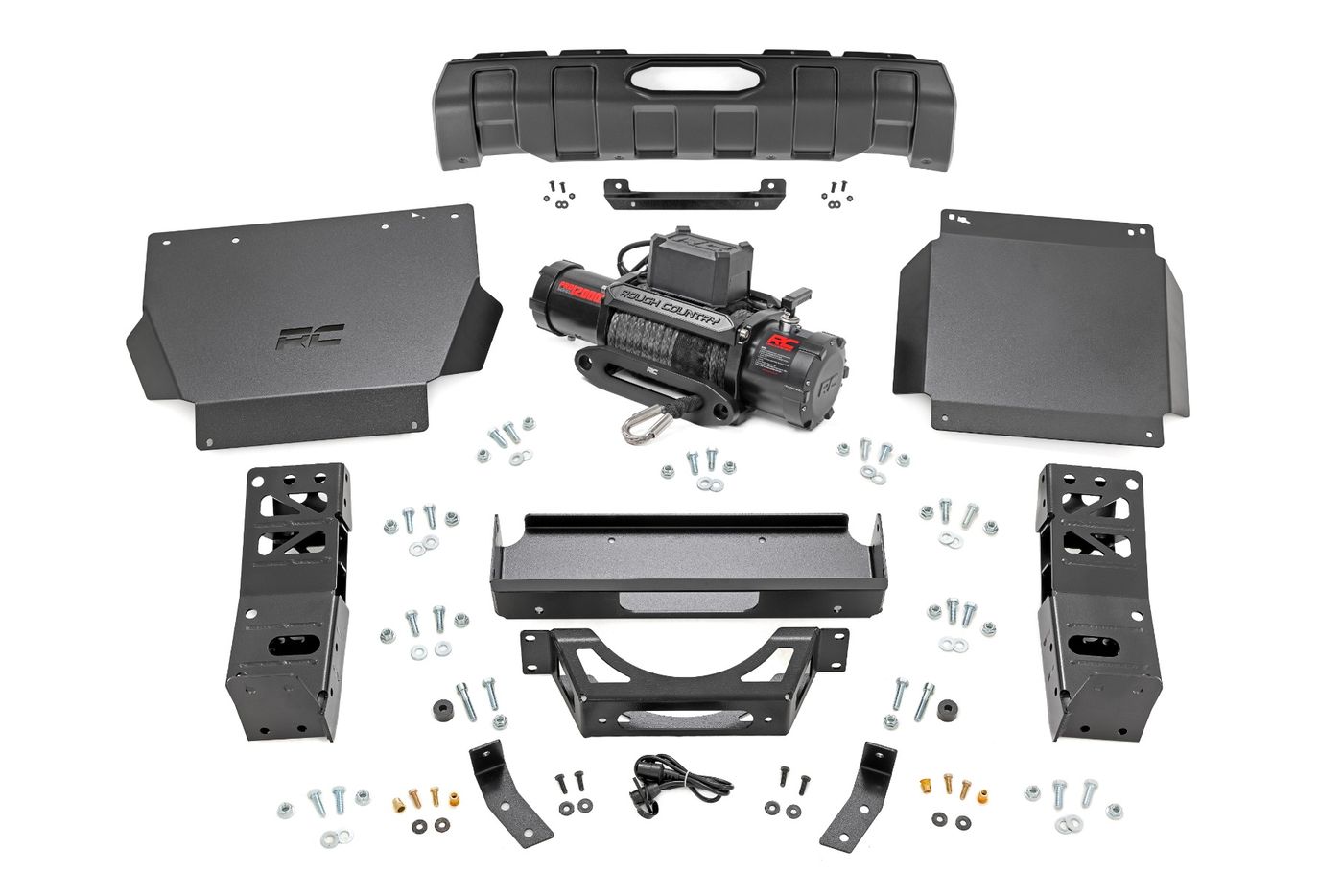 Rough Country FXS Hidden Winch Mount | PRO12000S | Toyota Tacoma 4WD (2024-2026)