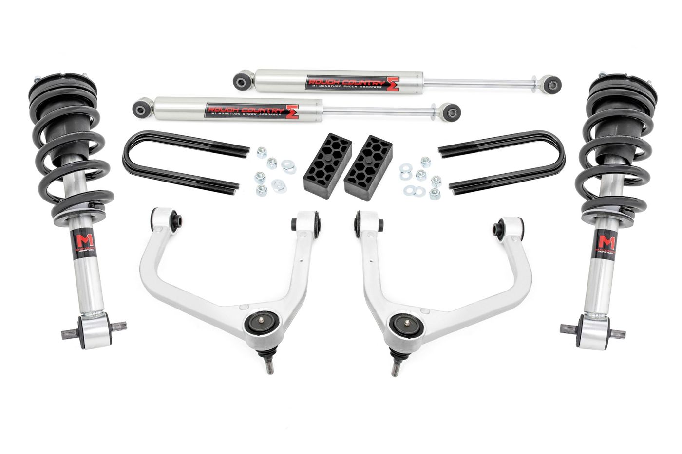Rough Country 3.5 Inch Lift Kit | M1 Struts/M1 | Chevy Silverado 1500 2WD/4WD (2025-2026)