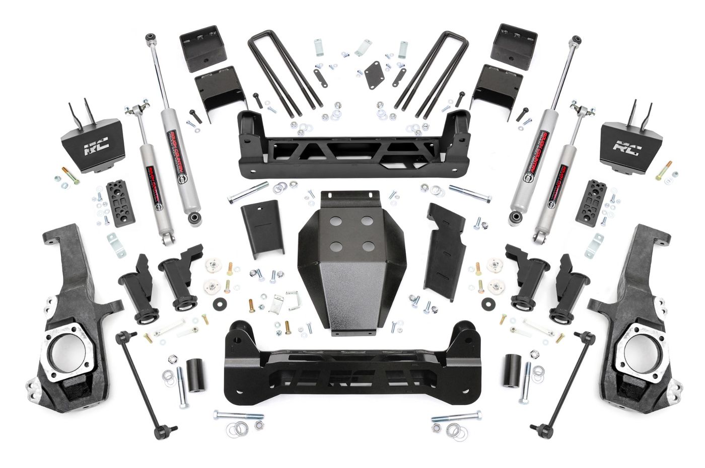 Rough Country 5 Inch Lift Kit | Torsion Drop | w/ Overloads | Chevy/GMC 2500HD/3500HD (20-26)