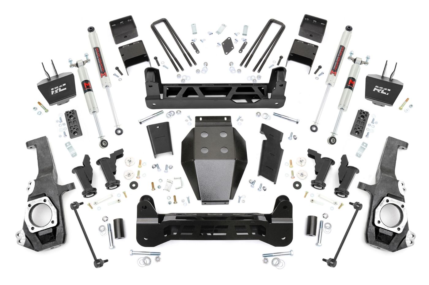 Rough Country 5 Inch Lift Kit | Torsion Drop | M1 | w/ Overloads | Chevy/GMC 2500HD/3500HD (20-26)