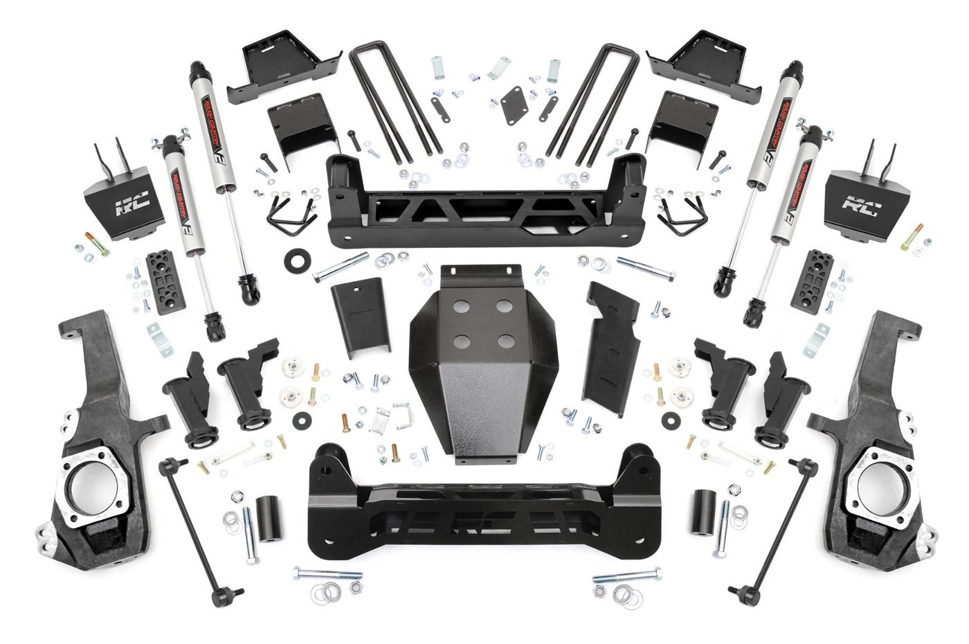 Rough Country 7 Inch Lift Kit | Torsion Drop | V2 | w/ Overloads | Chevy/GMC 2500HD/3500HD (20-26)