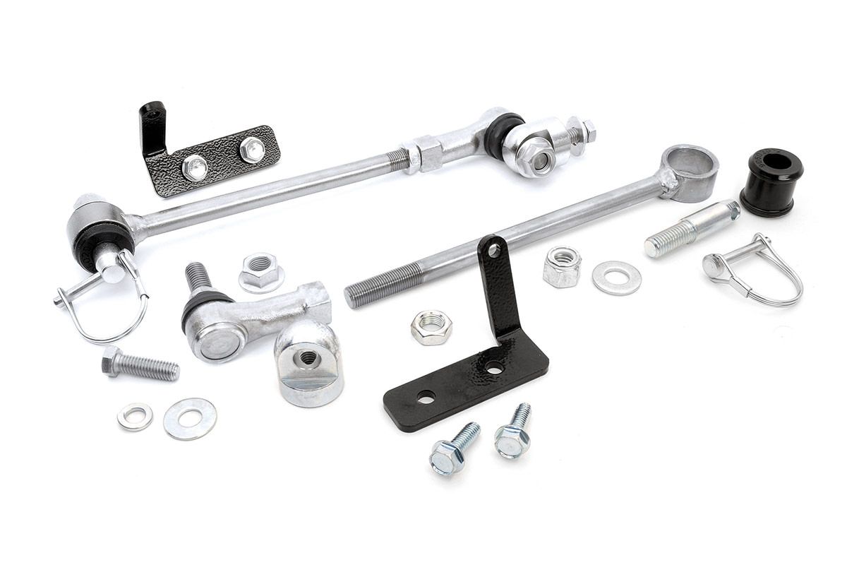 Rough Country Quick Disco Sway Links | 3.5-6.5 Inch Lift | Jeep Cherokee XJ (84-01)/Comanche MJ (86-92)