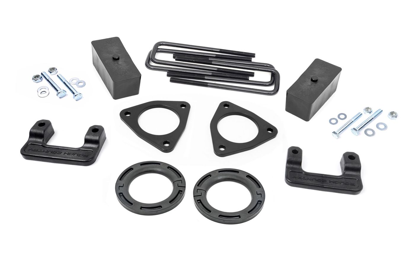 Rough Country 2.5 Inch Leveling Kit | Stamped Steel | Chevy/GMC Sierra 1500 (16-18)/Silverado 1500 (07-18)