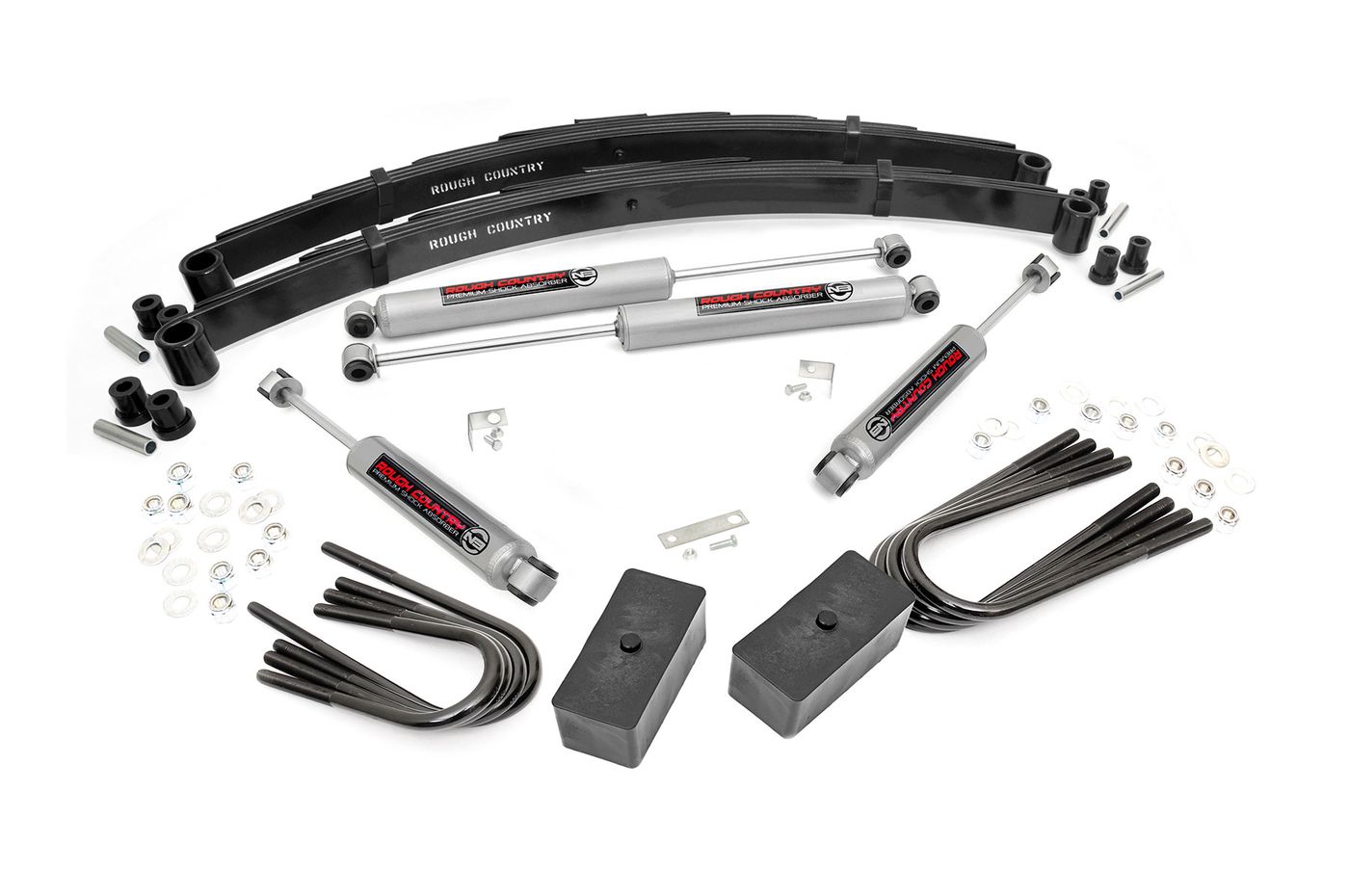 Rough Country 2 Inch Lift Kit | Rear Blocks | Chevy/GMC 3/4-Ton Suburban/C20/K20 Truck/C25/K25 Truck (77-87)