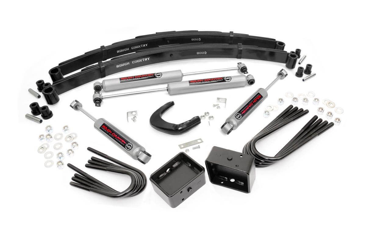 Rough Country 4 Inch Lift Kit | Chevy/GMC C10/K10 Truck & SUV/K5 Blazer 4WD (1977-1991)
