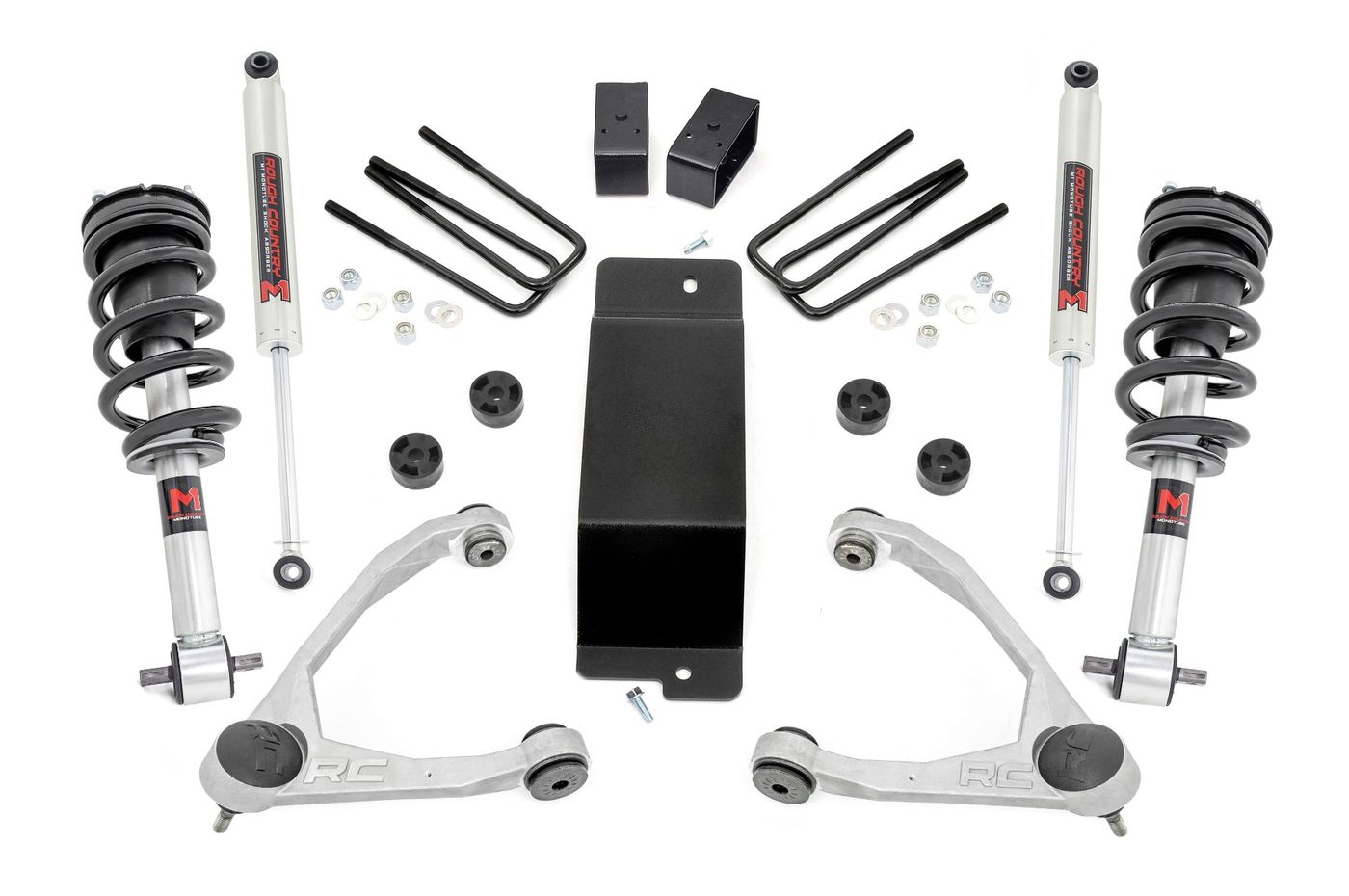 Rough Country 3.5 Inch Lift Kit | Forged UCA | M1 Strut | | Chevy/GMC 1500 (14-16)