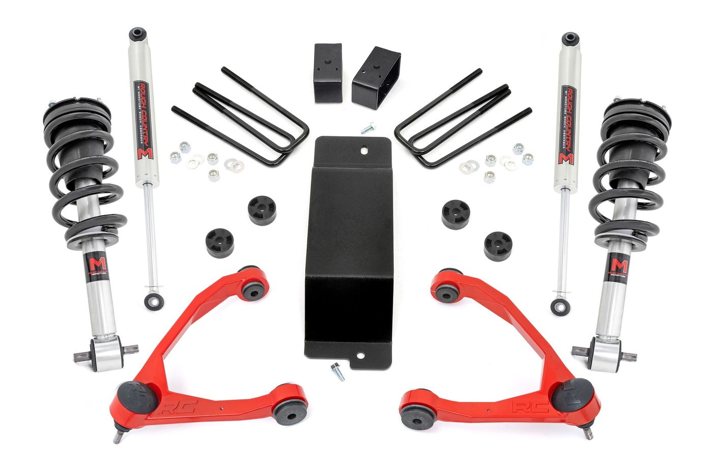 Rough Country 3.5 Inch Lift Kit | Forged UCA | M1 Strut | | Chevy/GMC 1500 (14-16)