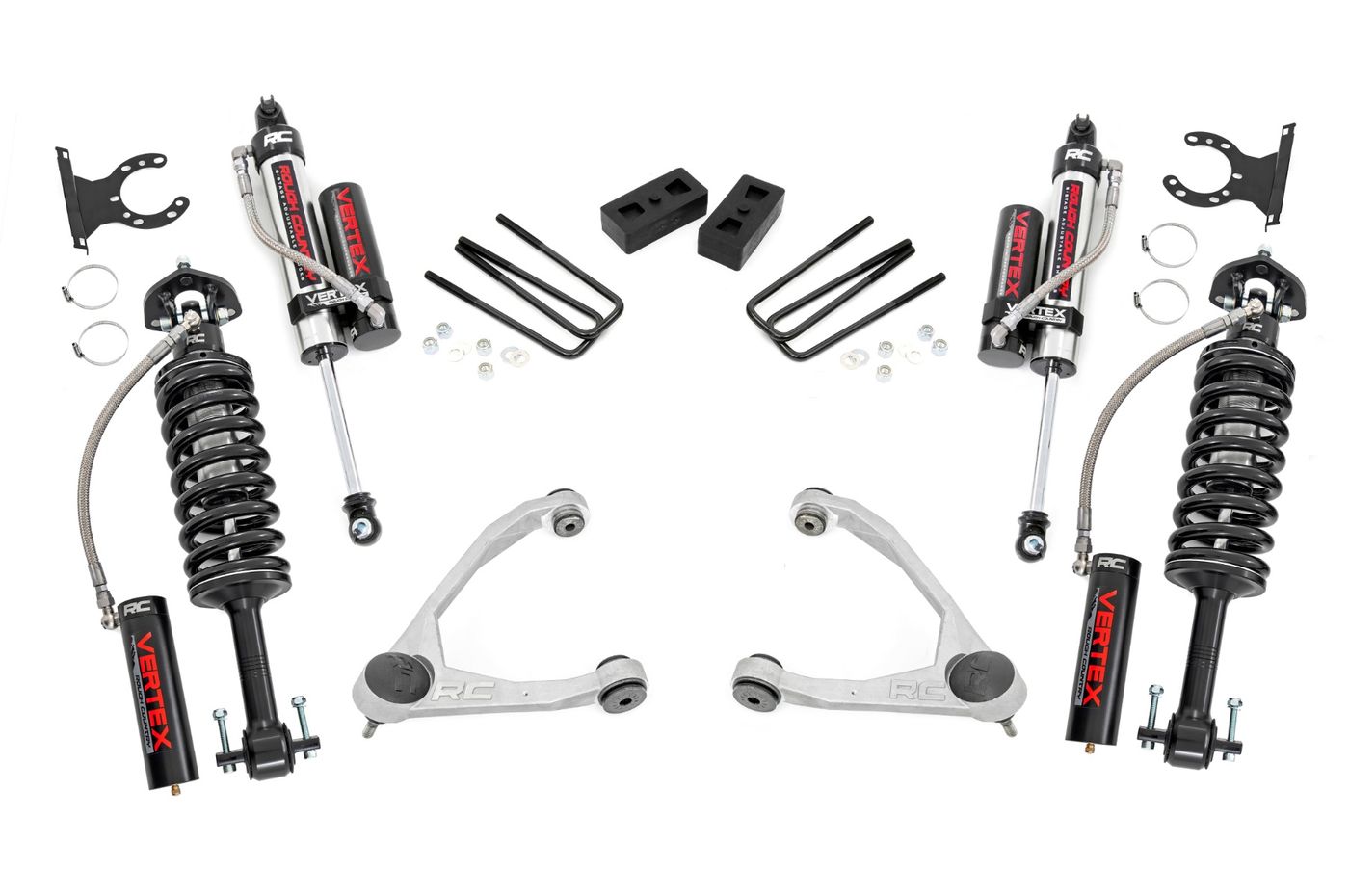 Rough Country 3.5 Inch Lift Kit | Forged UCA | Cast Steel | Vertex | Chevy/GMC 1500 (07-13)