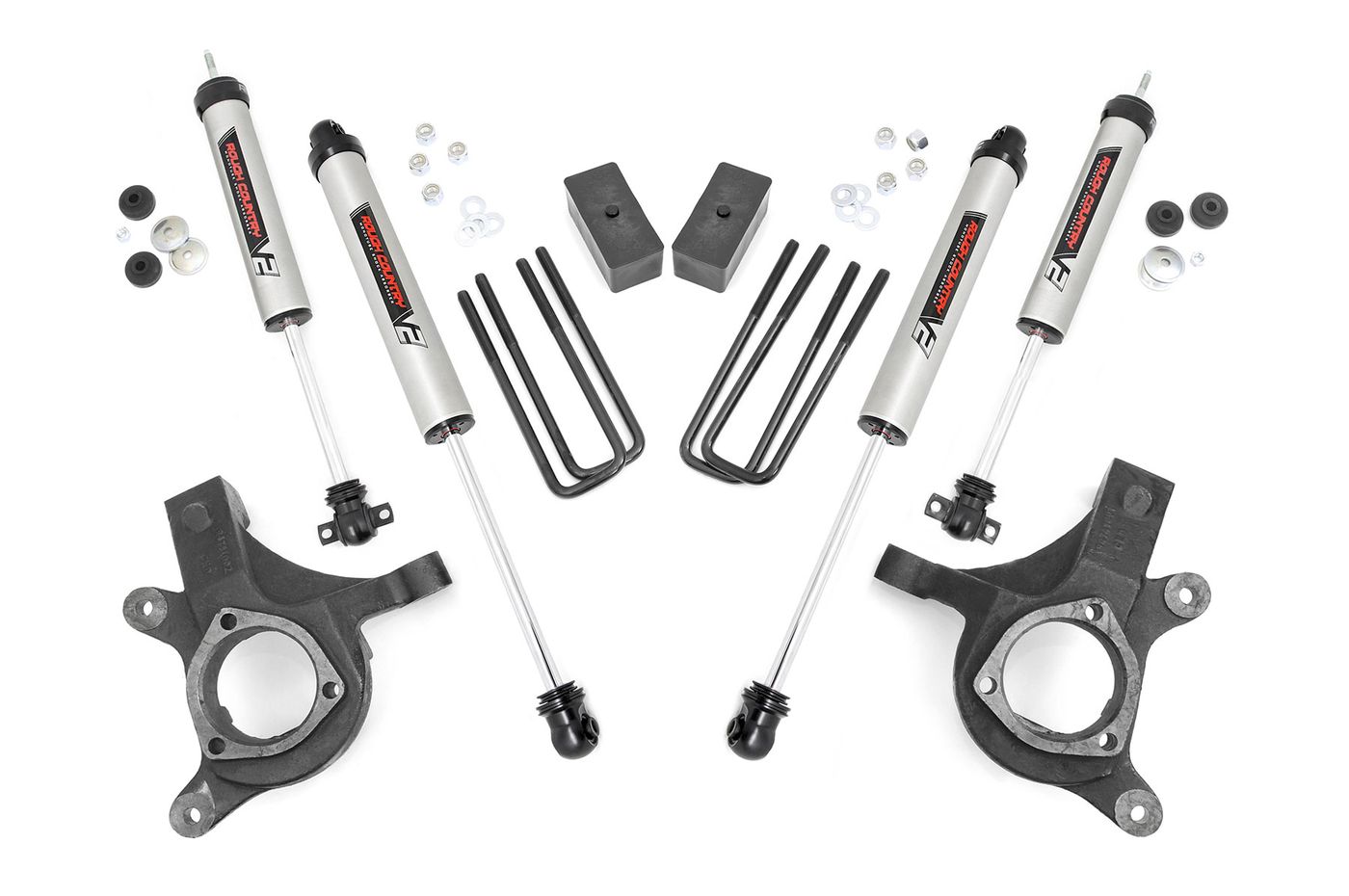 Rough Country 3 inch Lift Kit | V2 | Chevy Silverado & GMC Sierra 1500 2WD (1999-2006 & Classic)