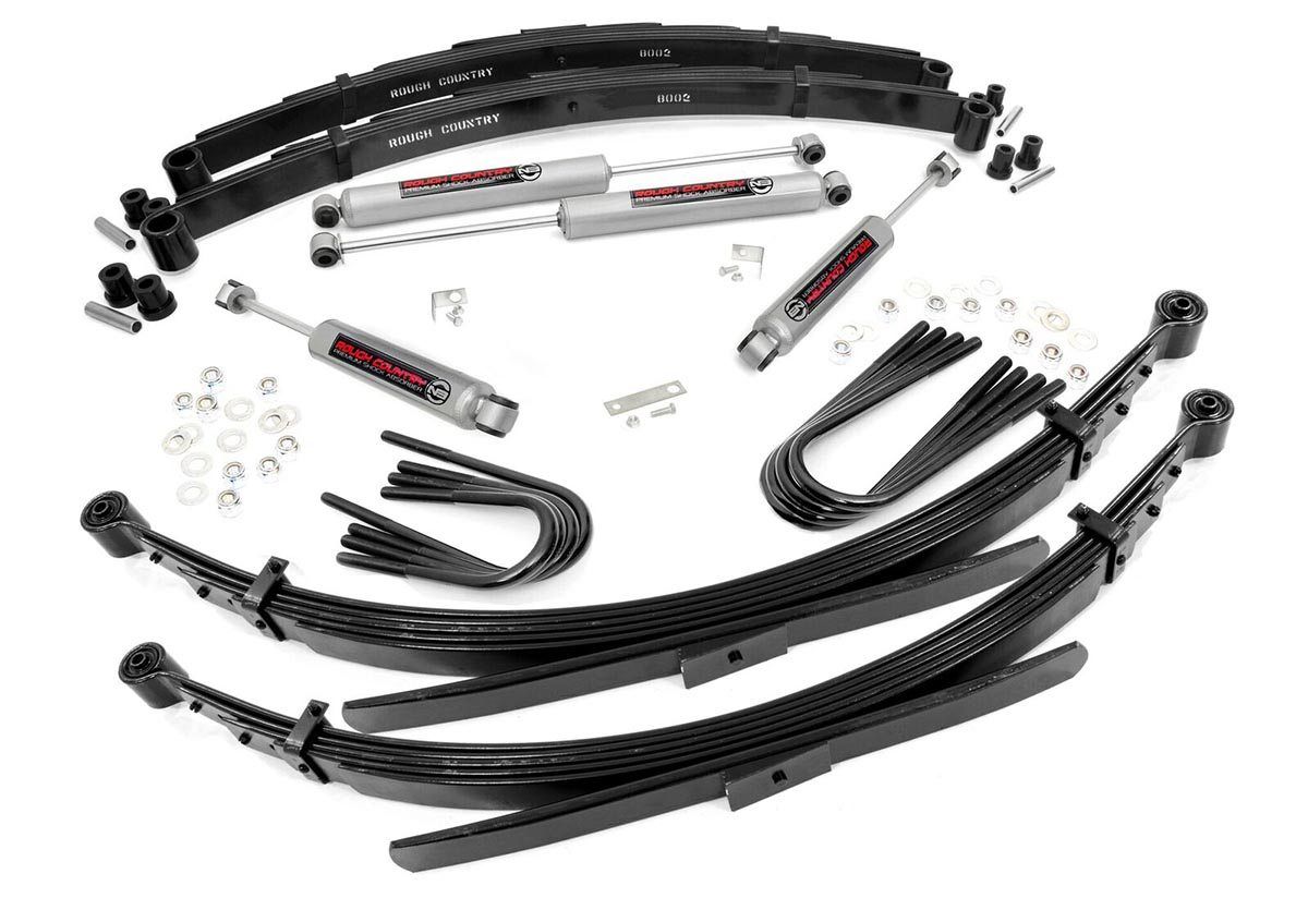 Rough Country 2 Inch Lift Kit | 52 Inch RR Springs | Chevy/GMC C10/K10 Truck & SUV/K5 Blazer (77-87)