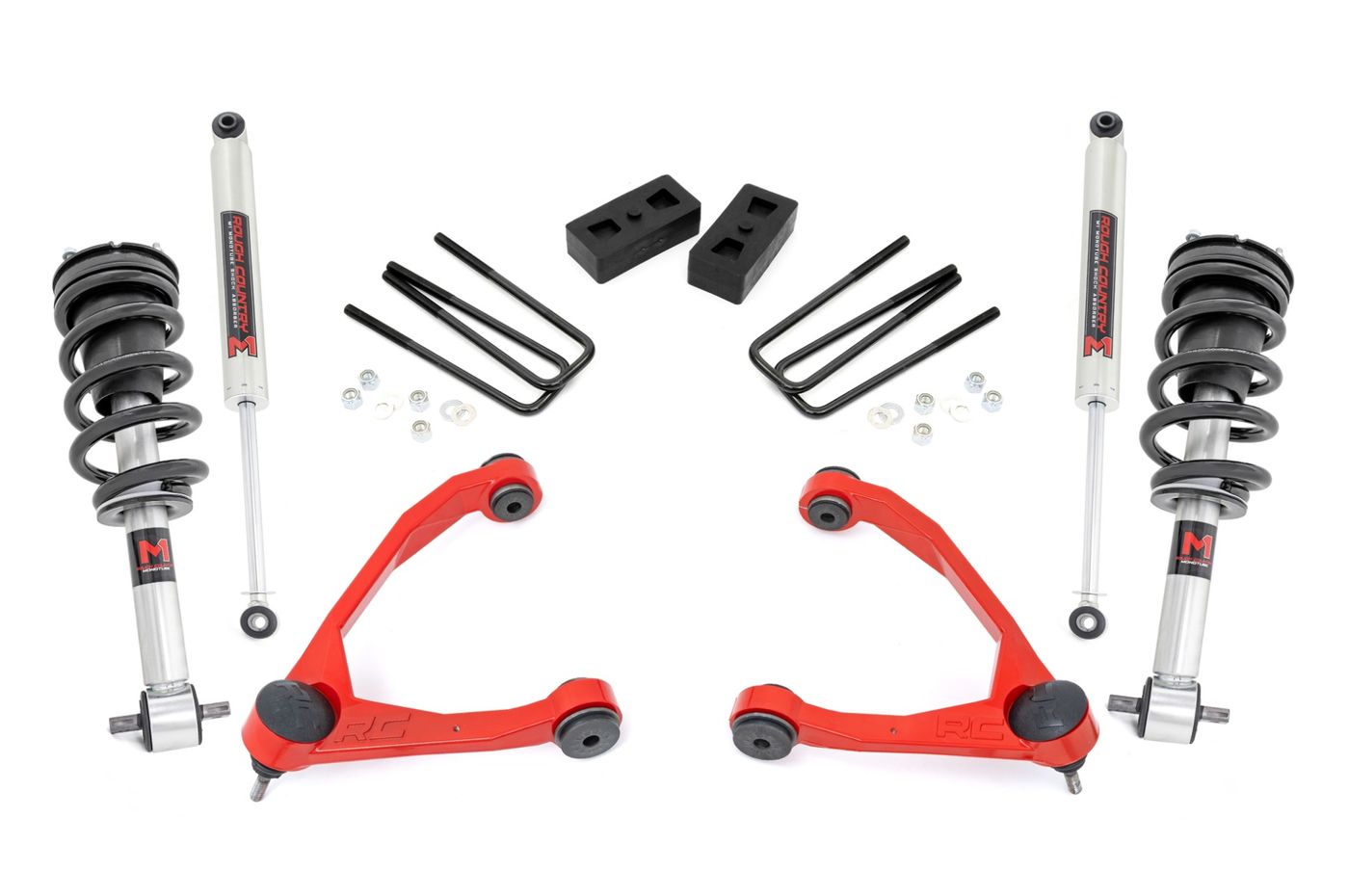 Rough Country 3.5 Inch Lift Kit | Cast Steel | M1 Strut | Chevy/GMC 1500 (07-13)