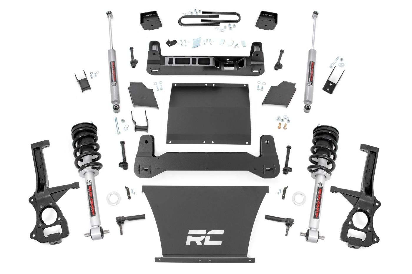 Rough Country 6 Inch Lift Kit |Mono Leaf Rear | N3 Struts | GMC Sierra 1500 2WD/4WD (25-26)
