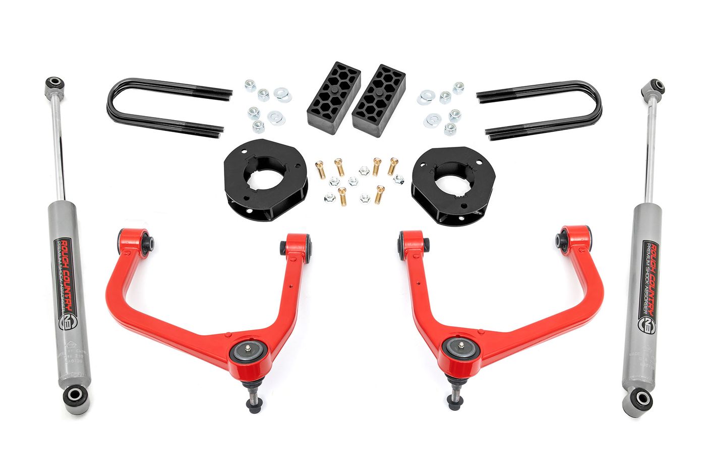 Rough Country 3.5 Inch Lift Kit | Rear Mono Leaf | Chevy Silverado 1500 2WD/4WD (2022-2024)