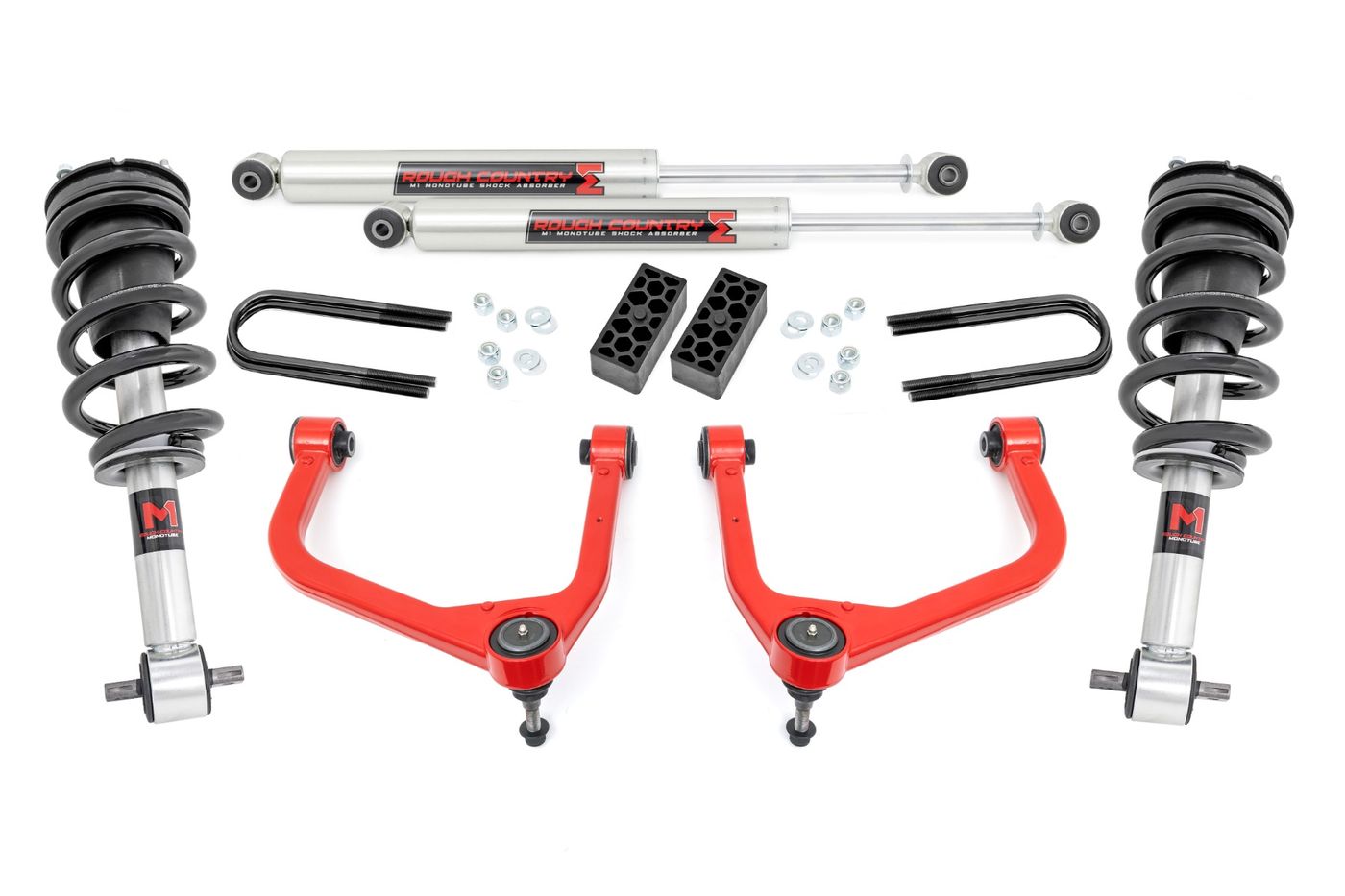 Rough Country 3.5 Inch Lift Kit | M1 | Rear Mono Leaf | Chevy Silverado 1500 2WD/4WD (25-26)