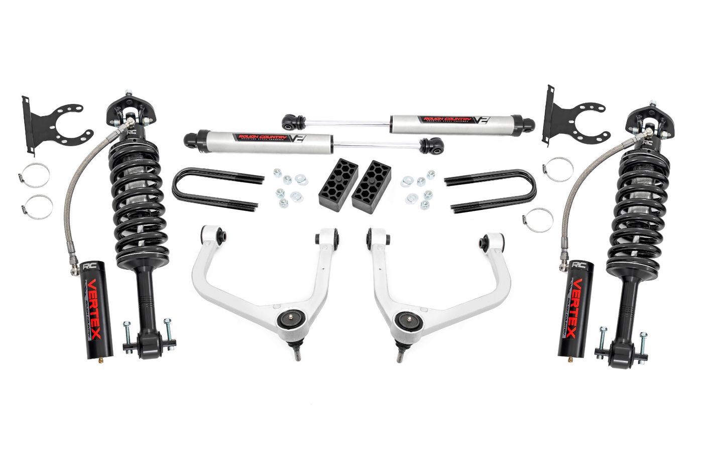 Rough Country 3.5 Inch Lift Kit | Vertex/V2 | Rear Mono Leaf | Chevy Silverado 1500 (25-26)