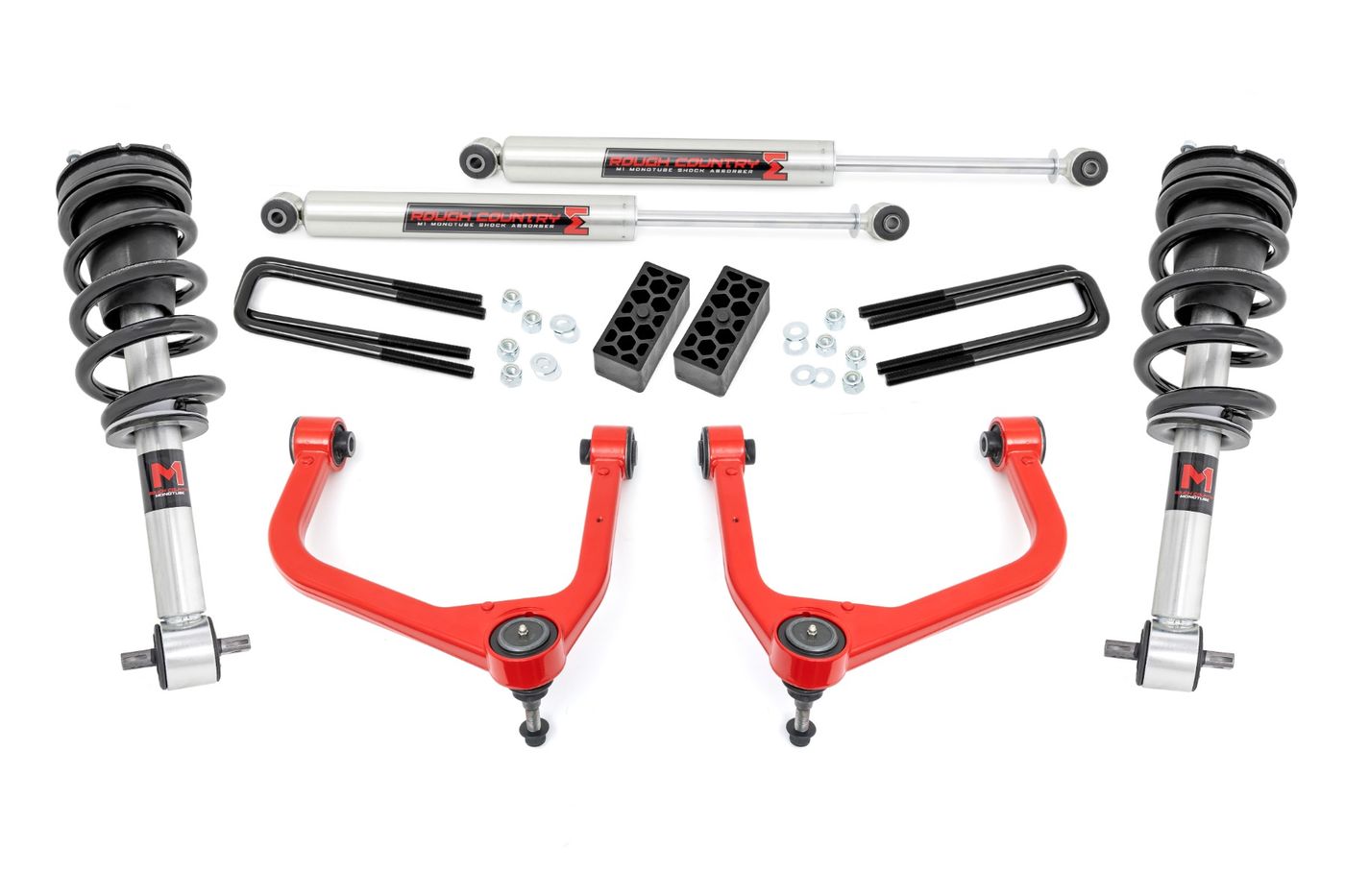 Rough Country 3.5 Inch Lift Kit | M1 Struts/M1 | Chevy Silverado 1500 2WD/4WD (2019-2024)