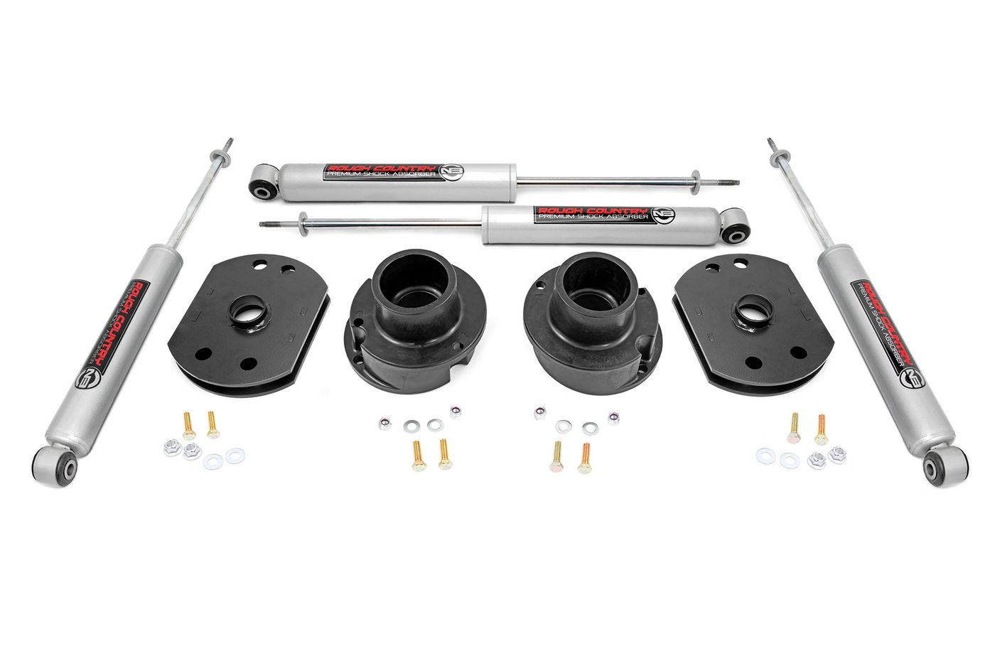 Rough Country 2.5 Inch Lift Kit | N3 Shocks | Ram 2500 4WD (2014-2026)