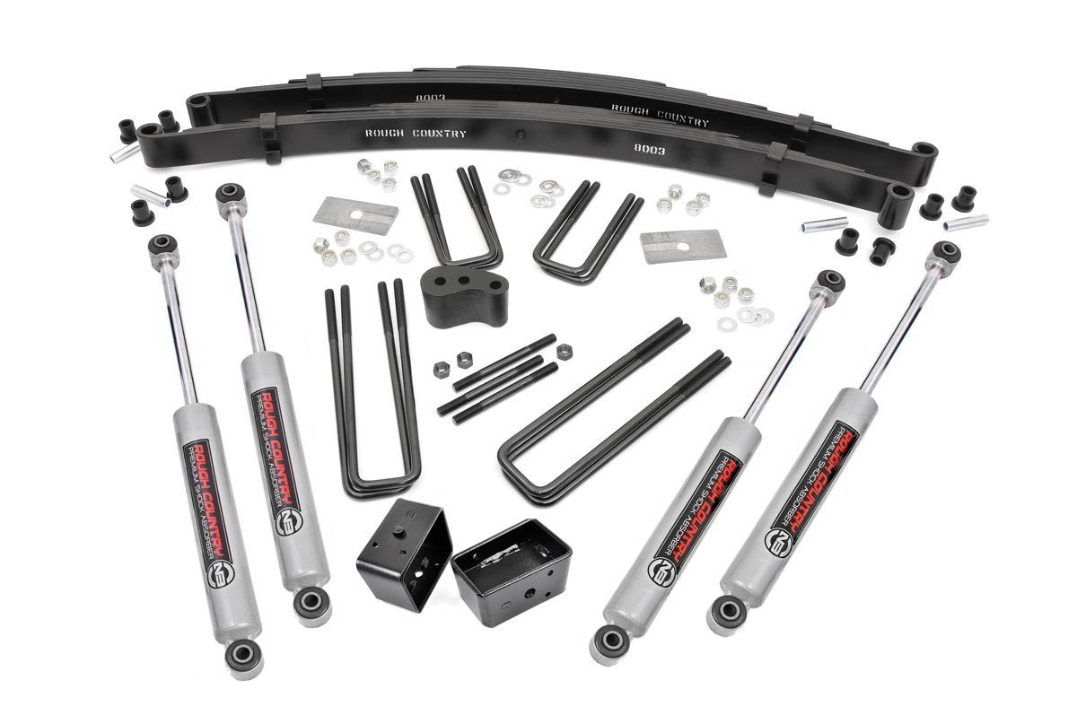 Rough Country 4 Inch Lift Kit | Rear Blocks | Dodge W200 Truck/W300 Truck 4WD (1978-1980)