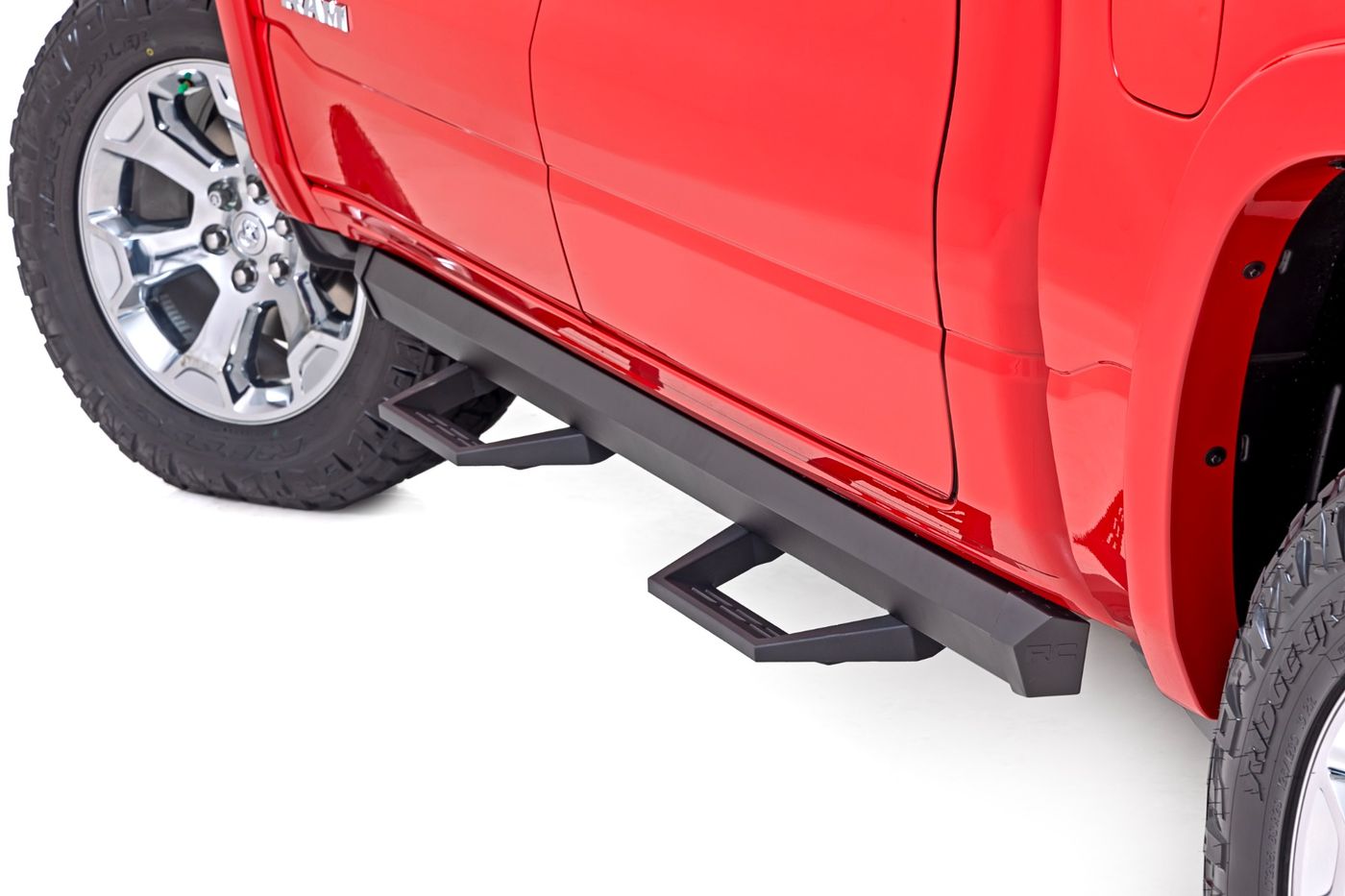 Rough Country SRL2 Adj Aluminum Step | Crew Cab | Ram 1500 (19-26)/1500 TRX (21-24)