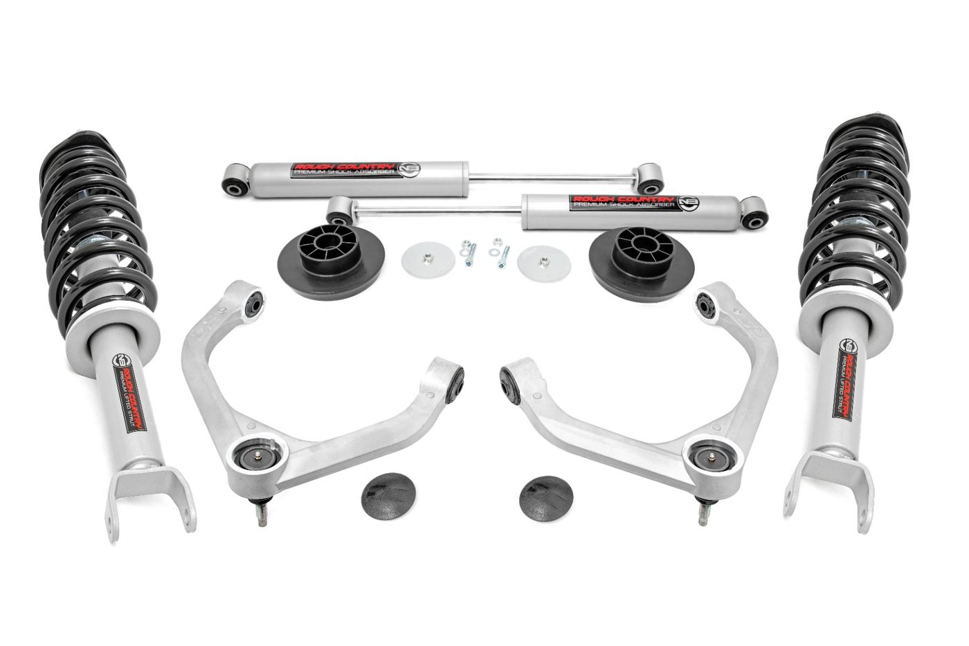 Rough Country 3 Inch Lift Kit | N3 Struts/Shocks | Ram 1500 4WD (2012-2018 & Classic)