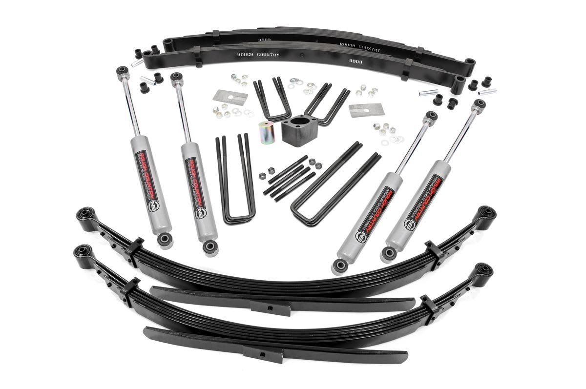 Rough Country 4 Inch Lift Kit | Rear Springs | Dodge W200 Truck/W300 Truck 4WD (1978-1980)