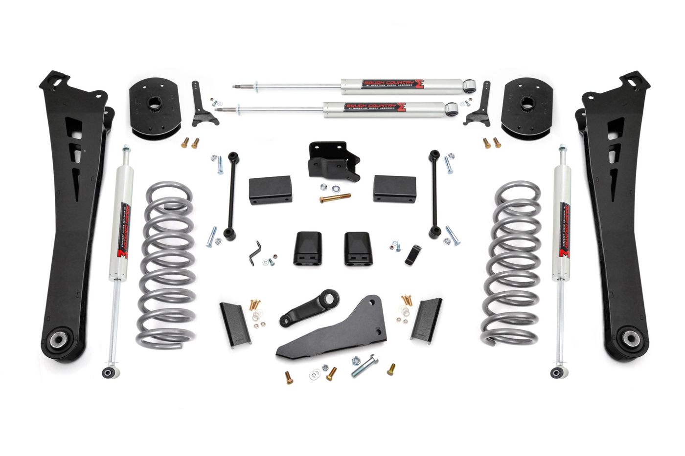 Rough Country 5 Inch Lift Kit | FR Gas Coil | Radius Arms | M1 | Ram 2500 4WD (2014-2018)