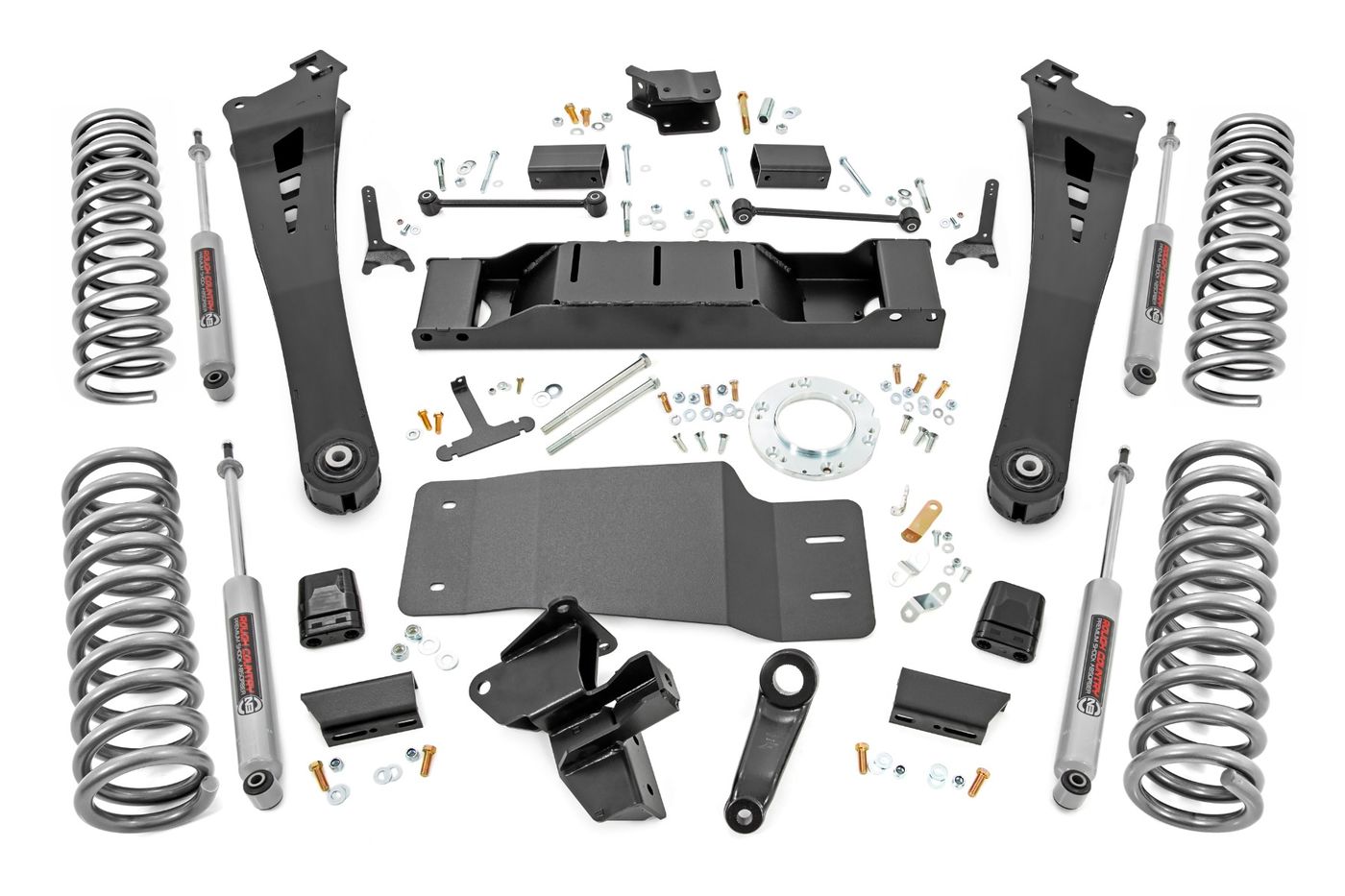 Rough Country 5 Inch Lift Kit | Dual Rate Coils | Non-AISIN | Ram 2500 4WD (2019-2024)