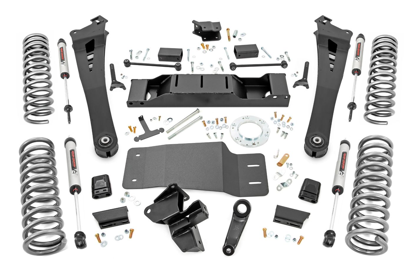 Rough Country 5 Inch Lift Kit | Dual Rate Coils | V2 | Non-AISIN | Ram 2500 4WD (2019-2024)