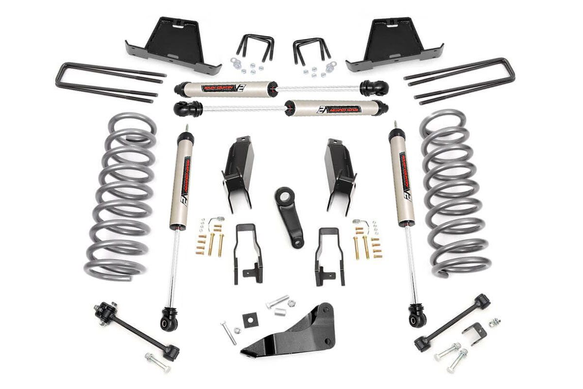Rough Country 5 Inch Lift Kit | Gas | V2 | Ram 2500/3500 4WD (2003-2007)