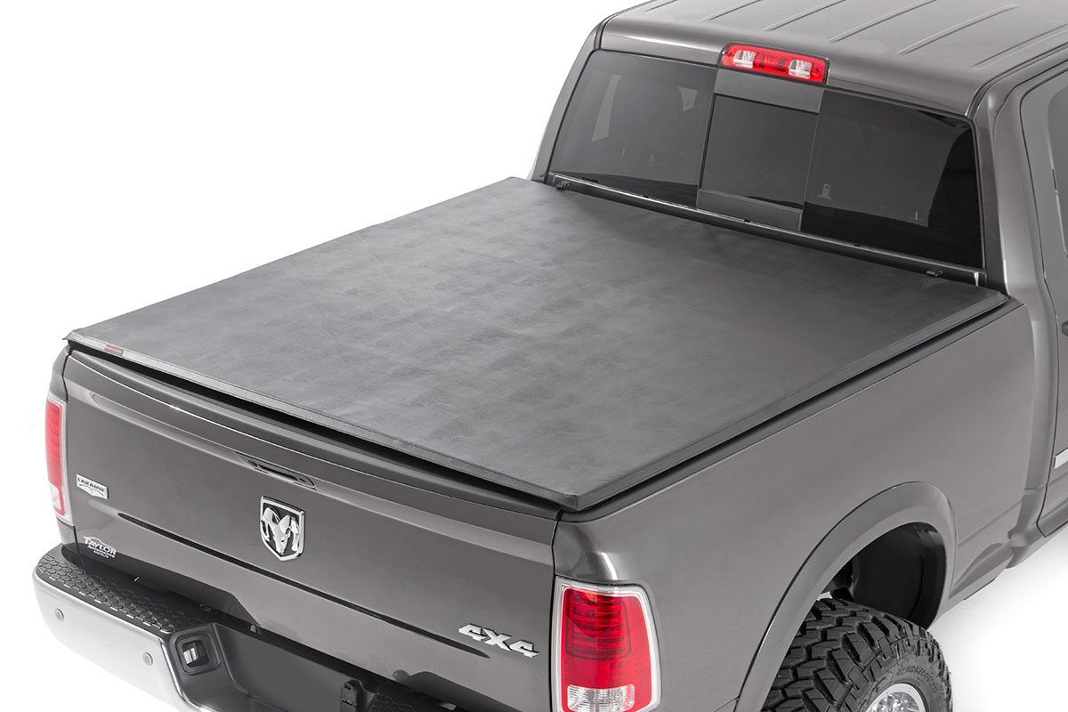 Rough Country Soft Tri-Fold Bed Cover | 5'7" Bed | Ram 1500 2WD/4WD (2009-2018 & Classic)