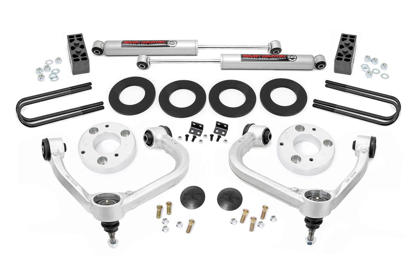 Rough Country 3 Inch Lift Kit | Forged UCA | Ford F-150 2WD (2021-2026)