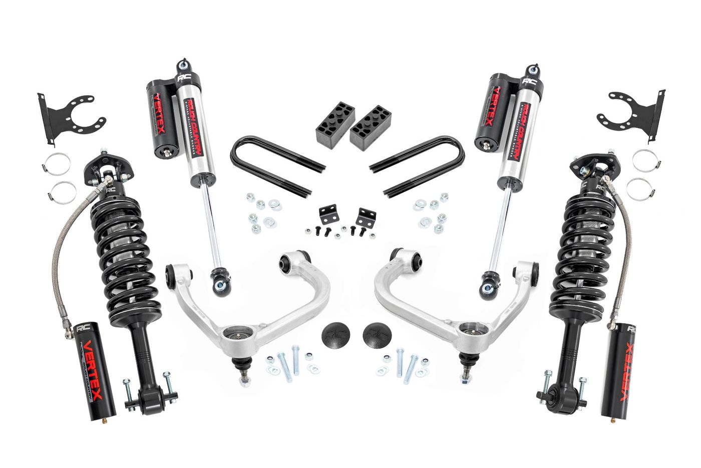 Rough Country 3 Inch Lift Kit | Fabbed UCA | Vertex | Ford F-150 4WD (2021-2026)