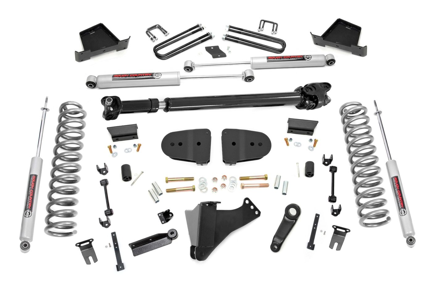 Rough Country 6 Inch Lift Kit | Gas | No OVLD | Ford F-250/F-350 Super Duty 4WD (2023-2026)