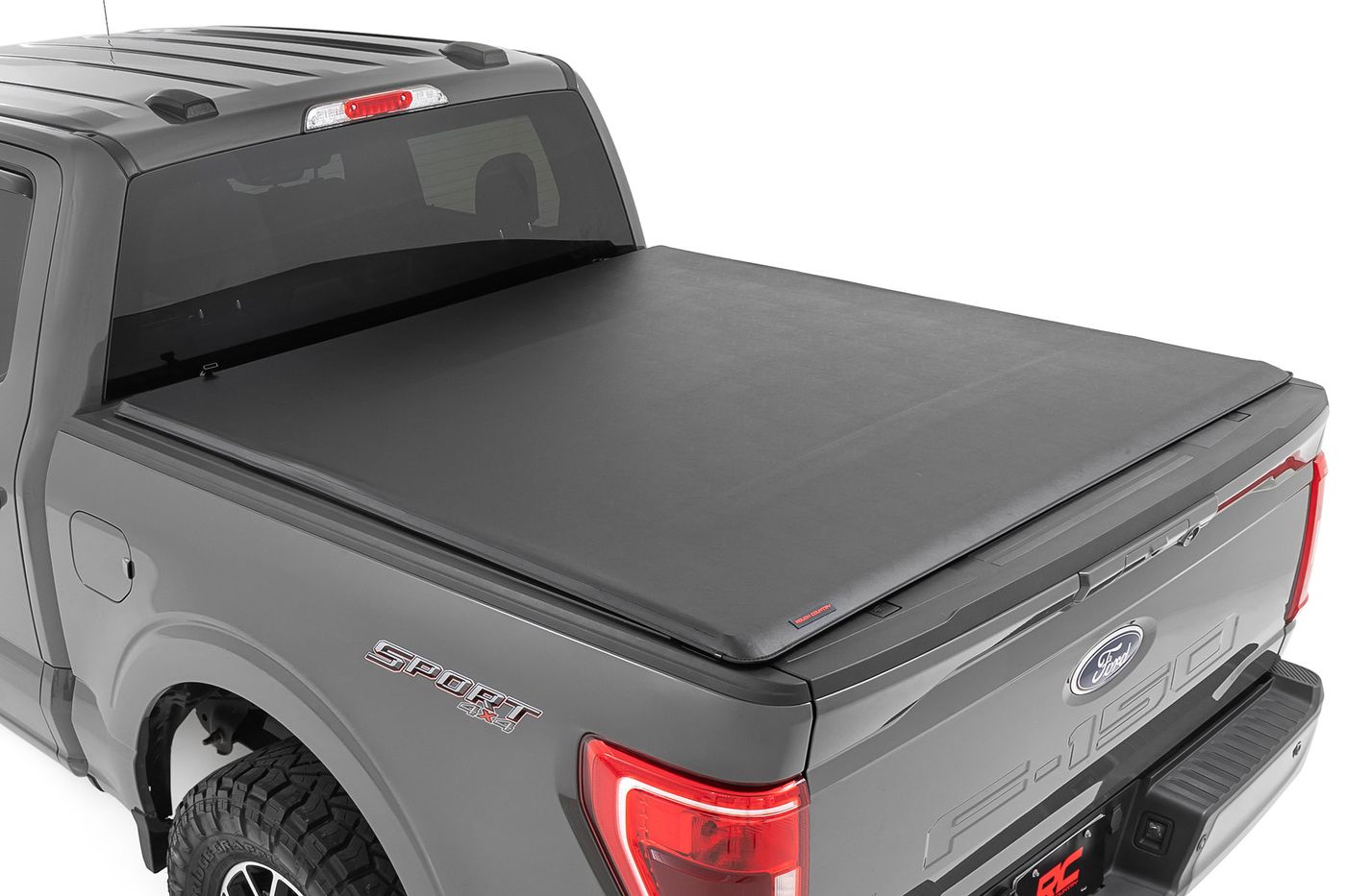 Rough Country Soft Roll Up Bed Cover | 6'7" Bed | Ford F-150/F-150 Lightning/Raptor (15-26)