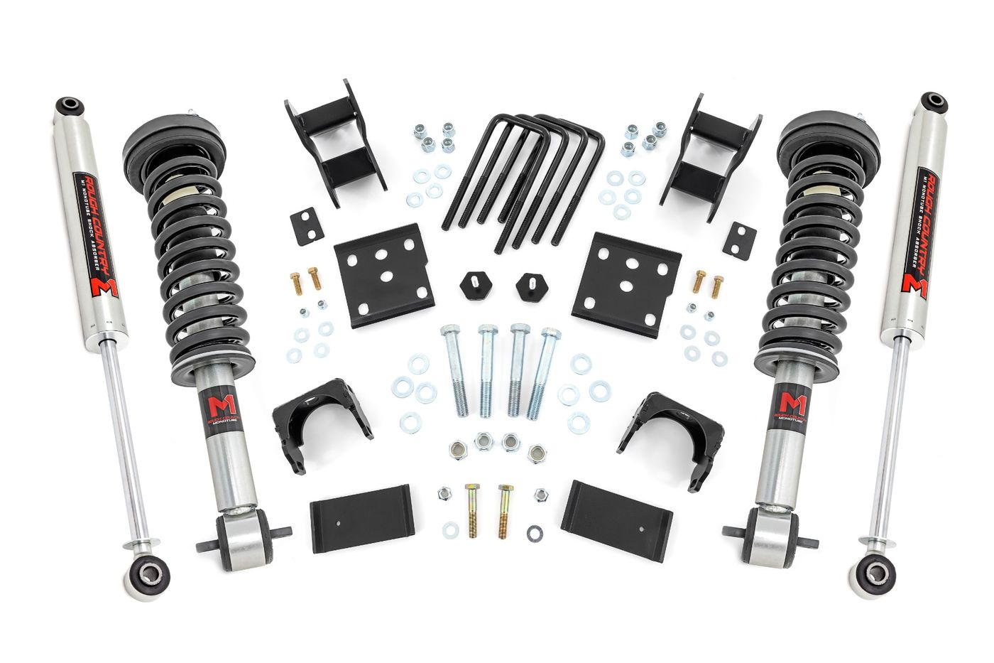 Rough Country 2 Inch Lowering Kit | 4 Inch Rear Lowering | M1 | Ford F-150 4WD (2015-2026)